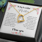 To My Beautiful Mother Forever Love Necklace