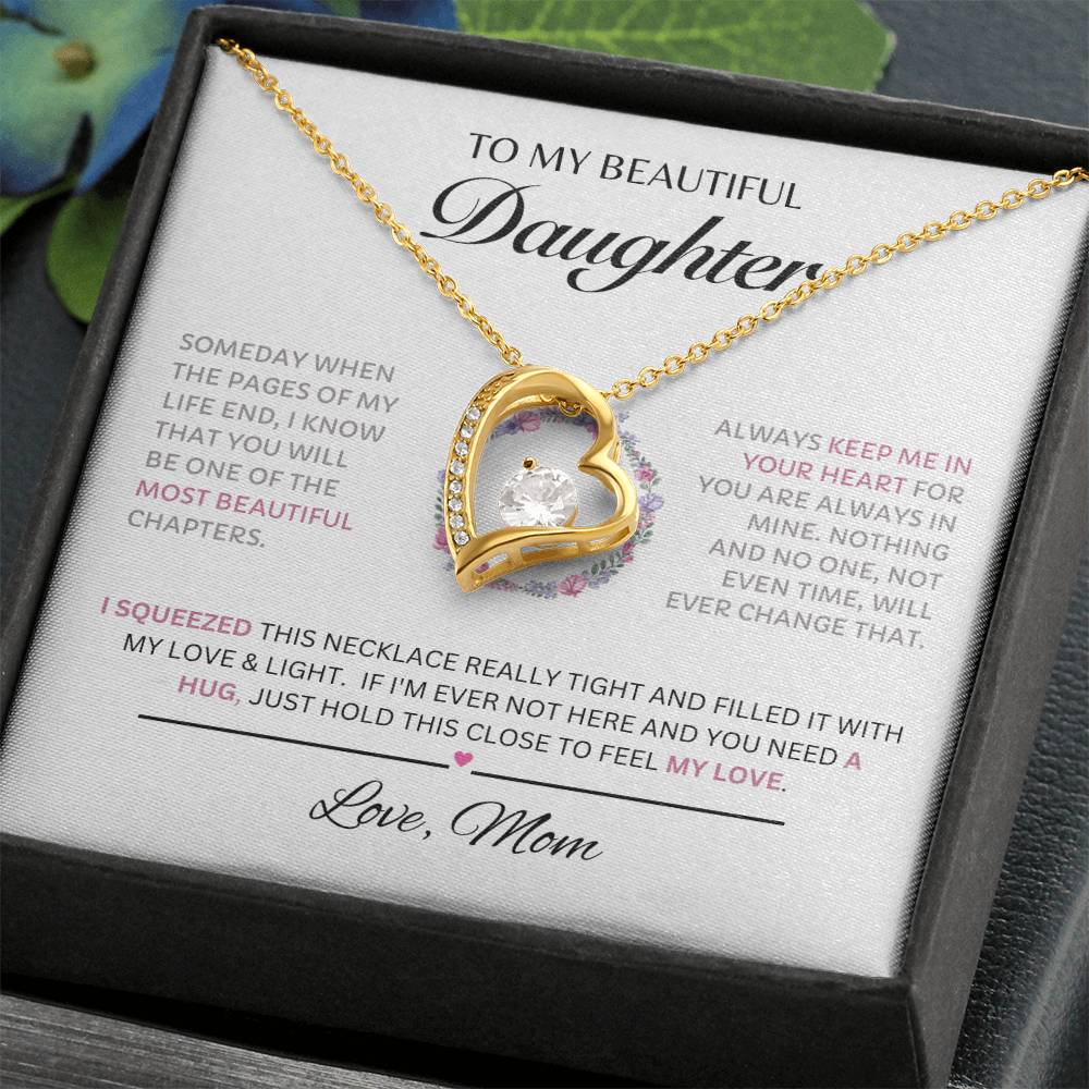 To My Beautiful Daughter Forever Love Pink 1