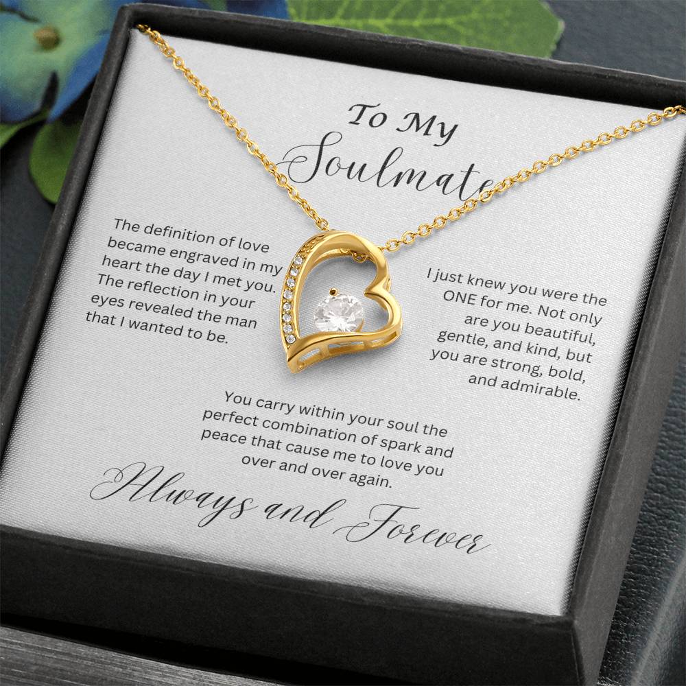 To My Soulmate, Forever Love Necklace